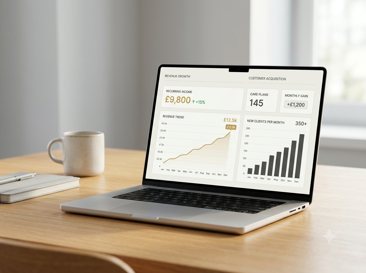 Grow your heating business with Elevate Heating recurring revenue dashboard
